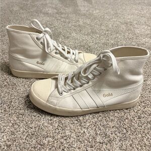 Gola Women's Cream Canvas Sneakers